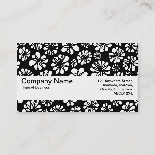 Texture Band V2 - Flowers Business Card (Front)