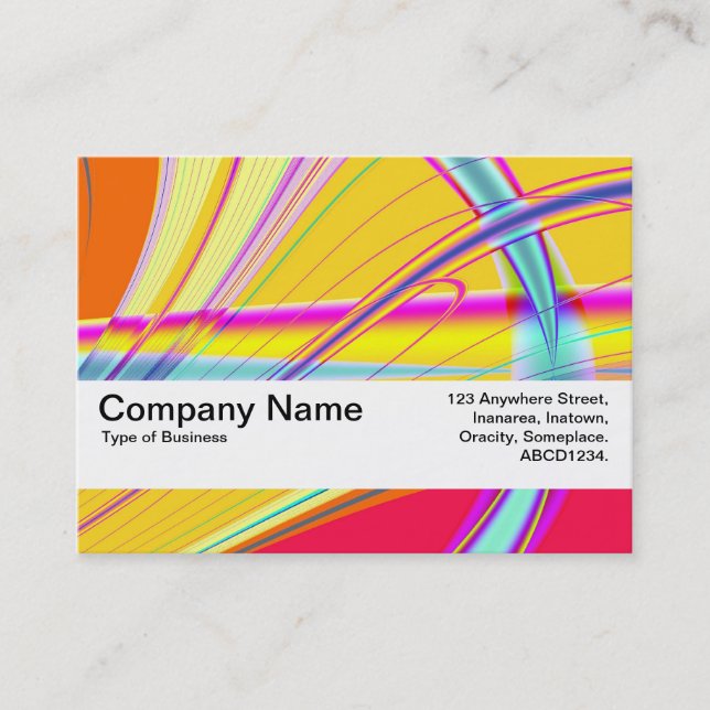 Texture Band V2 - Fractal Abstract 061012e Business Card (Front)