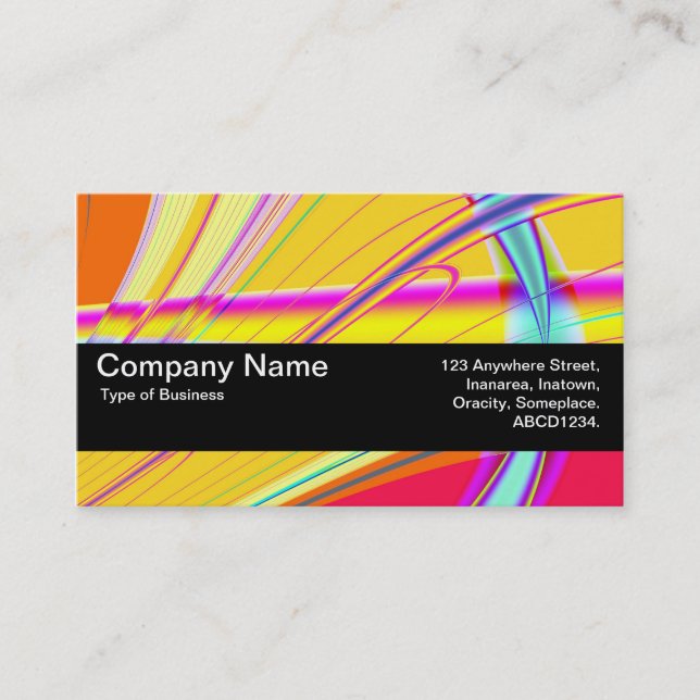 Texture Band V2 - Fractal Abstract 061012e Business Card (Front)