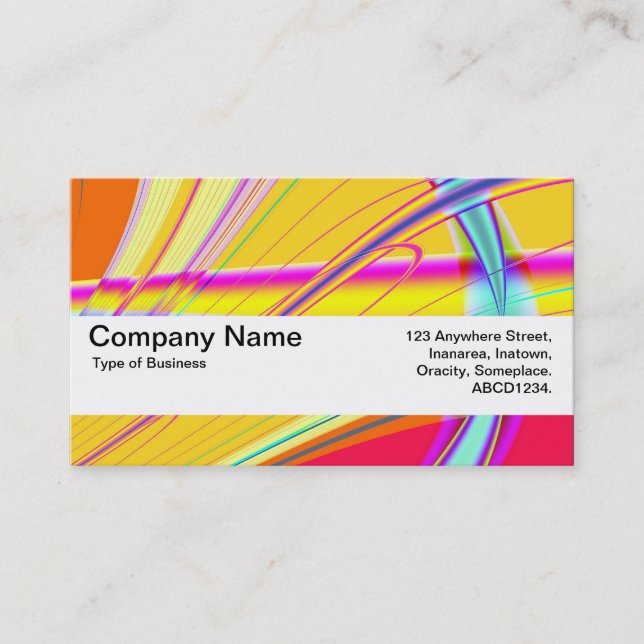 Texture Band V2 - Fractal Abstract 061012e Business Card (Front)