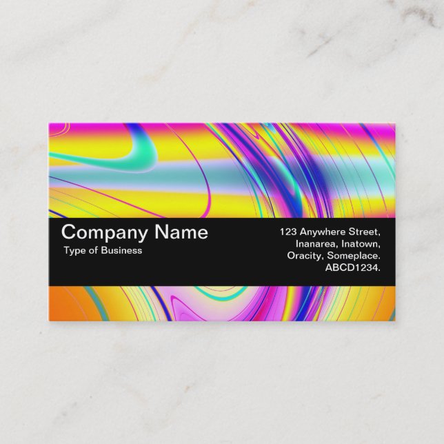 Texture Band V2 - Fractal Abstract 061012f Business Card (Front)