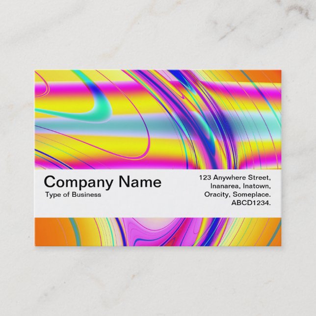 Texture Band V2 - Fractal Abstract 061012f Business Card (Front)