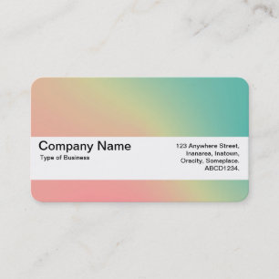 Texture Band V2 -  Gradient Y,M,B,R, Dark Business Card