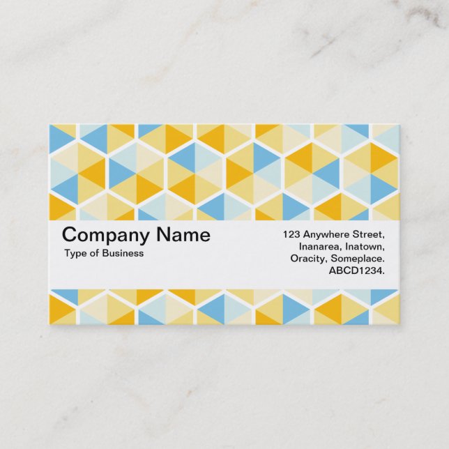 Texture Band V2 - Hexagon pattern 03 Business Card (Front)