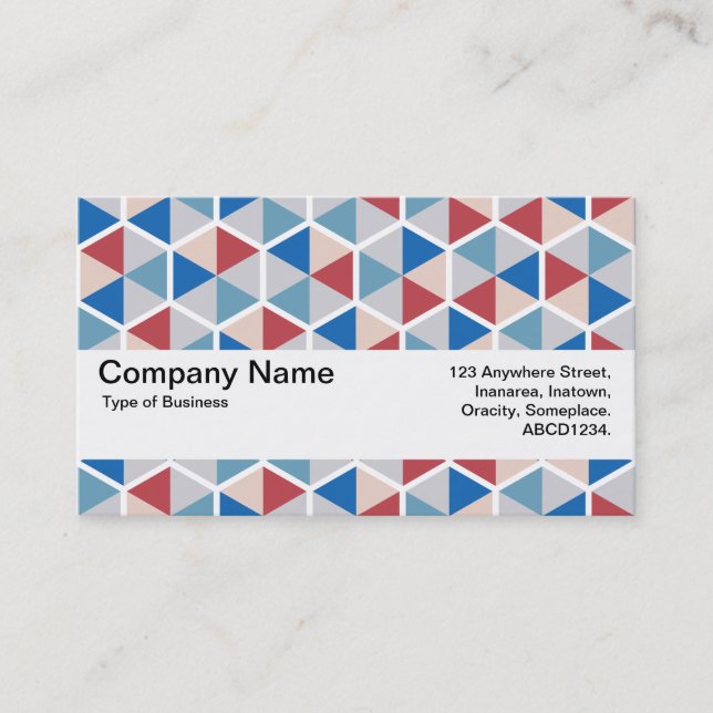 Texture Band V2 - Hexagon pattern 05 Business Card (Front)