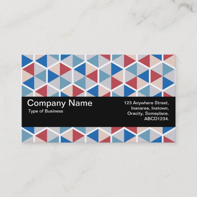 Texture Band V2 - Hexagon pattern 05 Business Card (Front)
