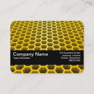 Texture Band V2 - Honeycomb Perspective Amber Business Card