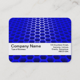 Texture Band V2 - Honeycomb Perspective Blue Business Card
