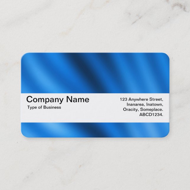 Texture Band V2 -  indigo Gradient Business Card (Front)