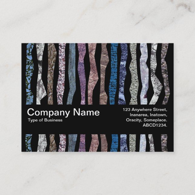 Texture Band V2 - Mineral Stripes Business Card (Front)