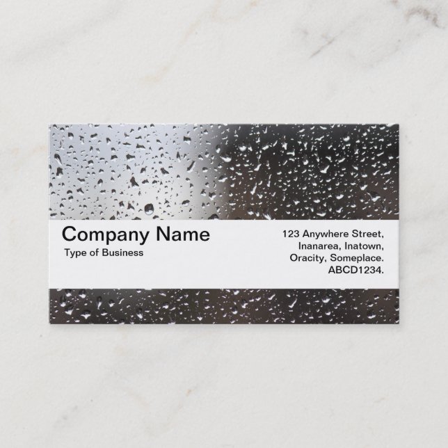 Texture Band V2 - Rain on a Window Business Card (Front)