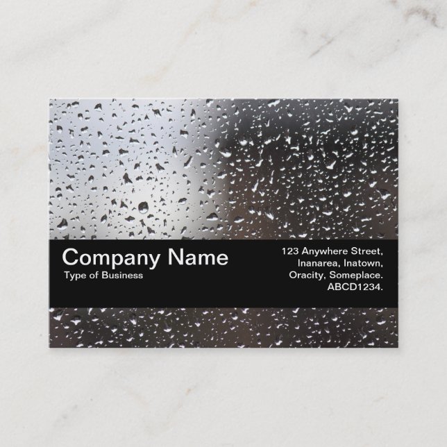 Texture Band V2 - Rain on a Window Business Card (Front)