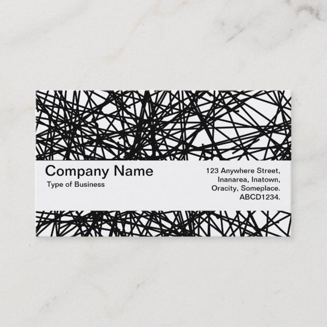 Texture Band V2 - Random Lines Business Card (Front)