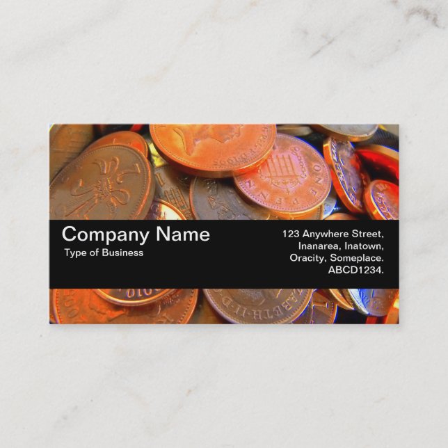 Texture Band V2 - The Colour of Money Business Card (Front)
