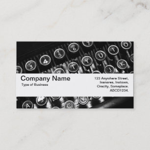 Texture Band V2 - Vintage Typewriter Business Card