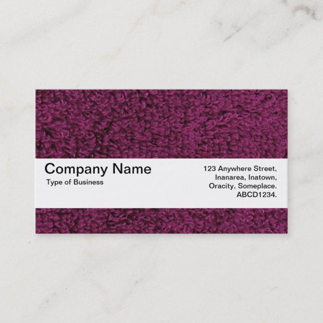 Texture Band V2 - Woolly Carpet 02 Business Card (Front)
