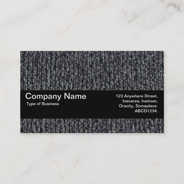 Texture Band V2 - Woolly Jumper 02 Business Card (Front)