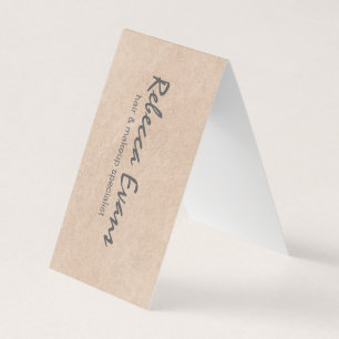 Texture (beige) business card