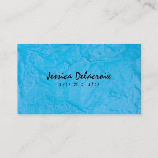 Texture | Blue Business Card (Front)