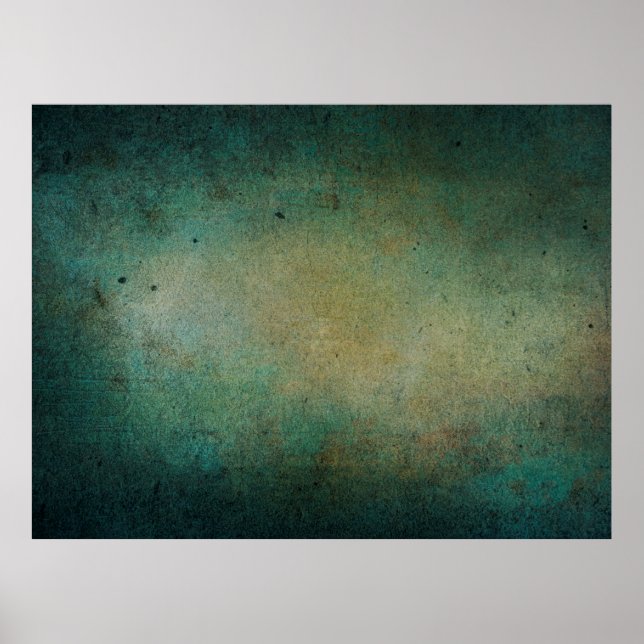 Texture blue green gradient wall poster (Front)