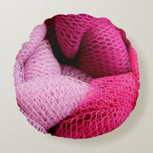 Texture braid weave mesh wallpaper round cushion