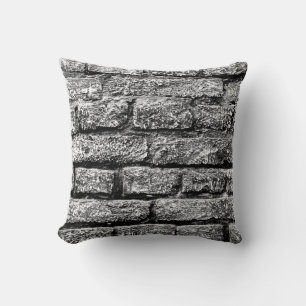 Texture, brick, wall background. Brick texture wit Cushion