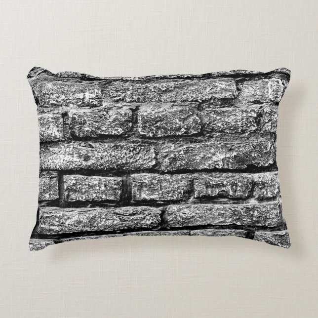 Texture, brick, wall background. Brick texture wit Decorative Cushion (Front)