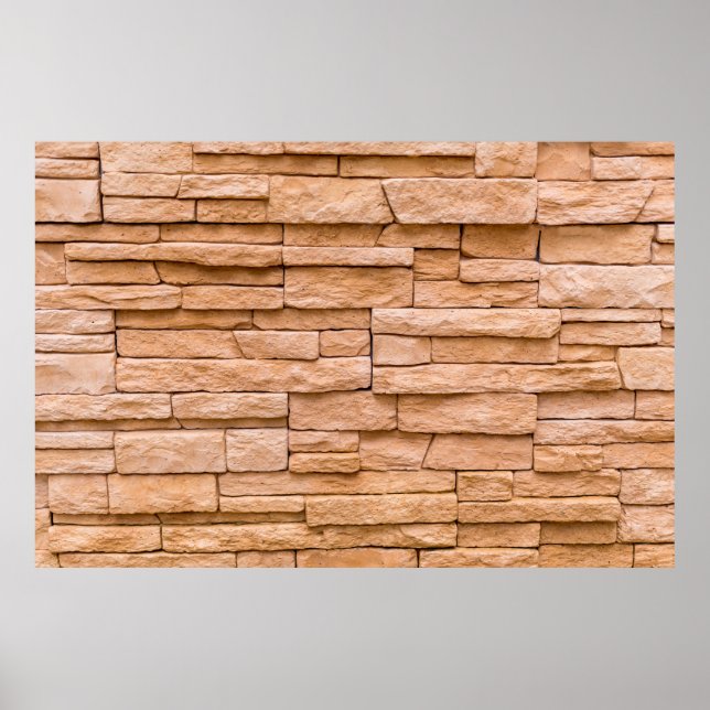 texture brick wall beige close up poster (Front)