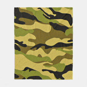 Texture camouflage soldier surface fleece blanket