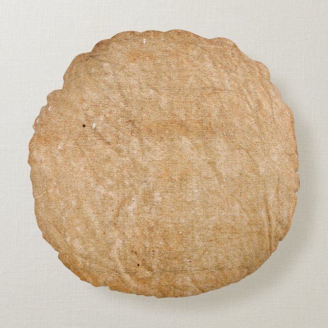 Texture canvas paint style textile round cushion (Front)