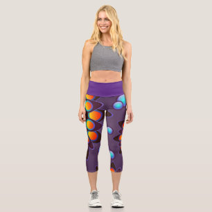 Texture capri leggings