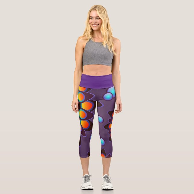 Texture  capri leggings (Front)