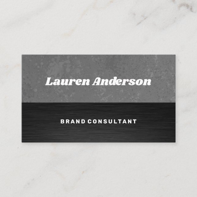 Texture Colour Block Business Card (Front)
