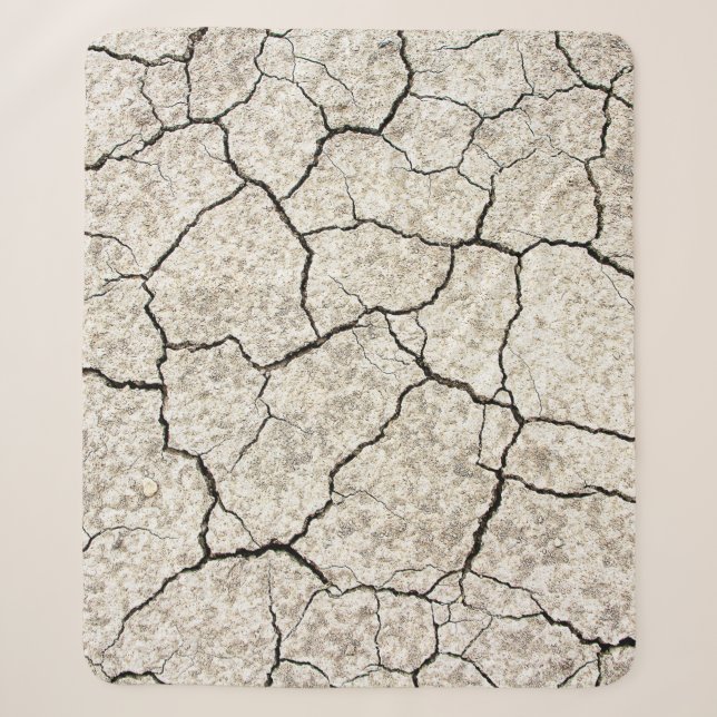 Texture cracks structure background sherpa blanket (Front)