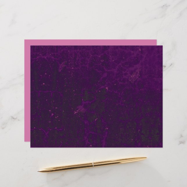 Texture Deep Purple Green Rustic Vintage Grunge (Front/Back In Situ)