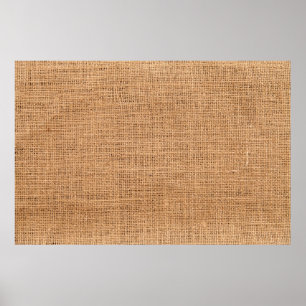 Texture fabric burlap background poster