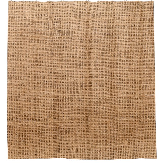 Texture fabric burlap background shower curtain (Front)