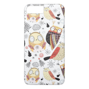 Texture funny owl Case-Mate iPhone case