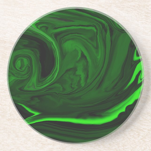 texture green malachite coaster (Front)