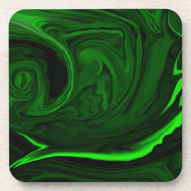 texture green malachite coaster (Front)