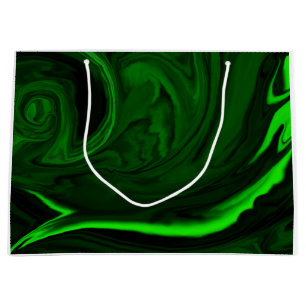 texture green malachite large gift bag