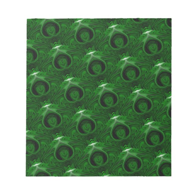 texture green malachite notepad (Front)