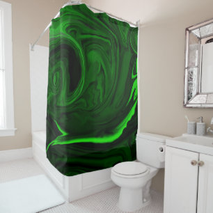 texture green malachite stone shower curtain