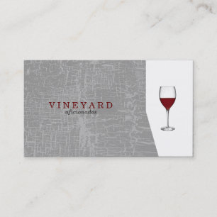 Texture Grey / Wine Glass Business Card