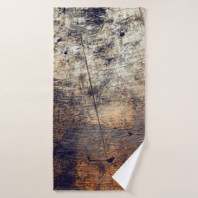 Texture grunge distress fracture bath towel (Bath Towel)