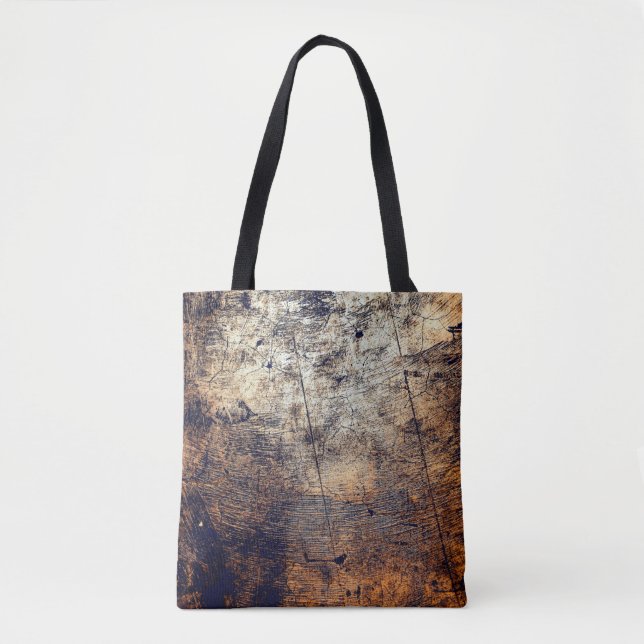 Texture grunge distress fracture tote bag (Front)