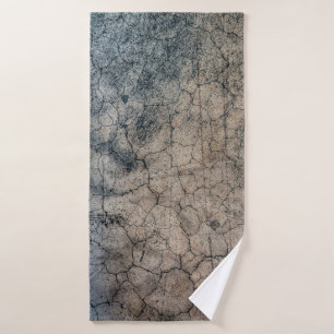 Texture grunge fracture cracked bath towel