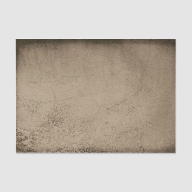 Texture Grunge Rustic Old Sepia Scratches Vintage Tissue Paper (Front)