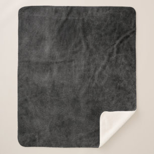 Texture leather background sherpa blanket