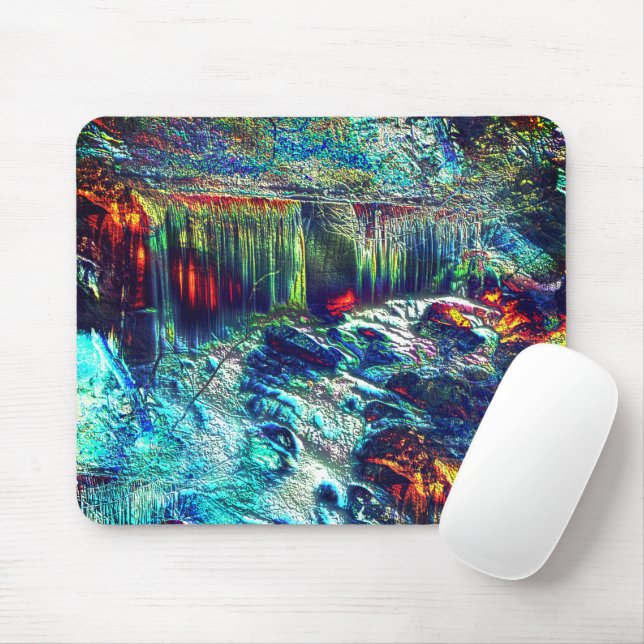 Texture looking like mould made from nature photo  mouse pad (With Mouse)